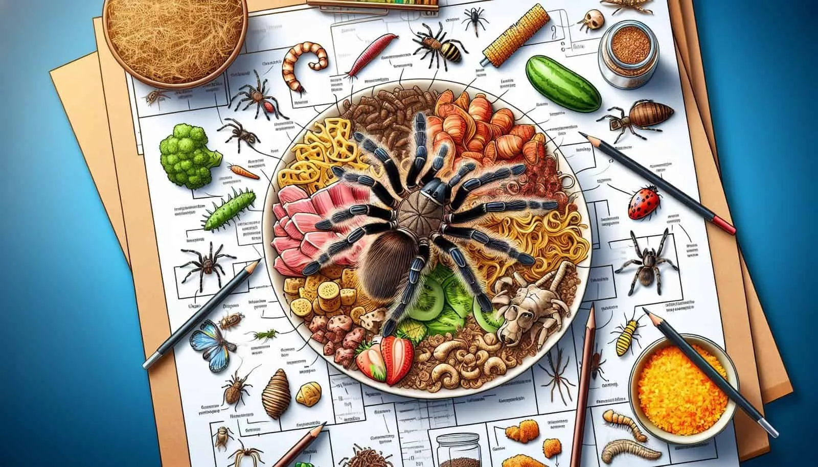 20050 variety of insect for tarantula