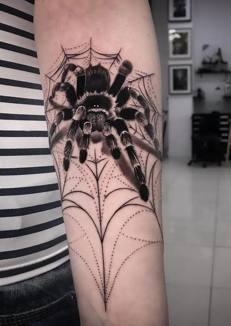 20087 tribal tarantula tattoo
